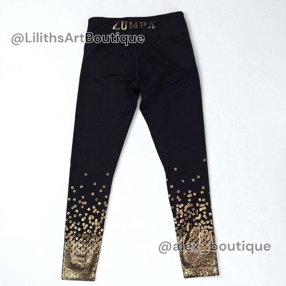 Zumba Hustler Perfect Ankle Leggings Bold Black Size (E104) - Picture 4 of 7